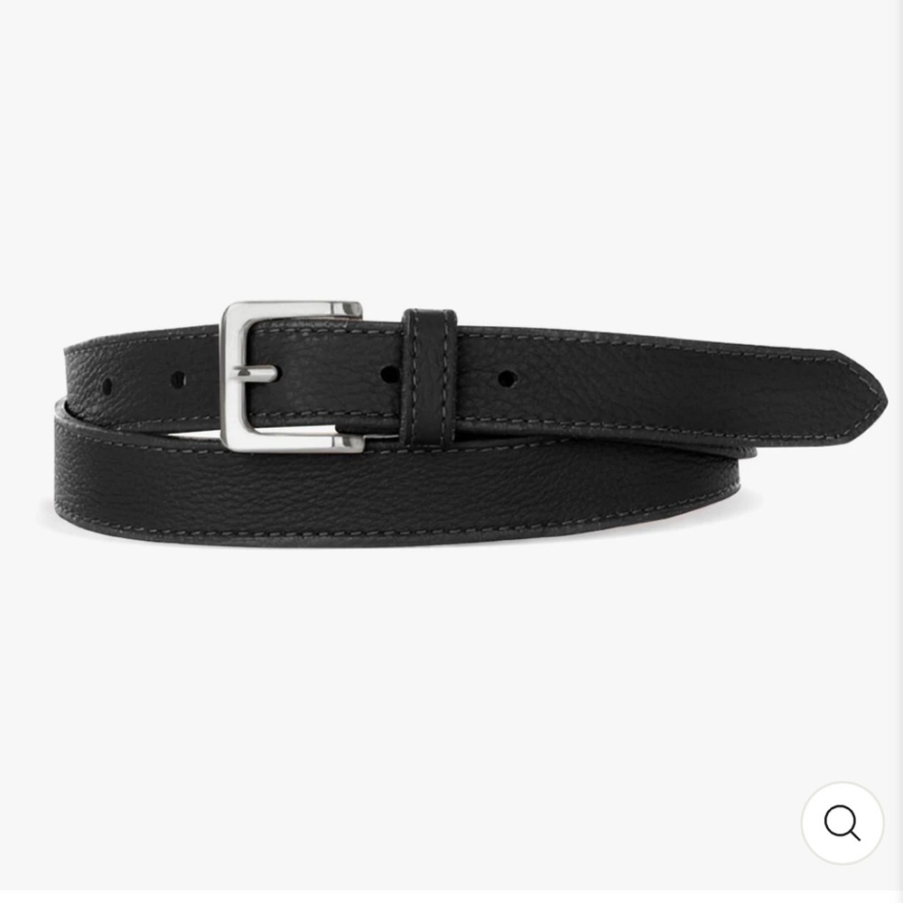 NWOT Brave Leather Thin Black Suede Belt